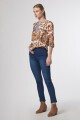 Jegging con cierre jean medio