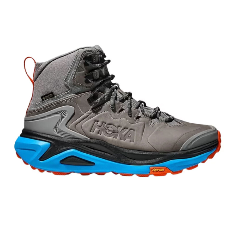 Hoka Champion Kaha 3 GTX Hombre - Gris galactico/Naranja Gris-Naranja