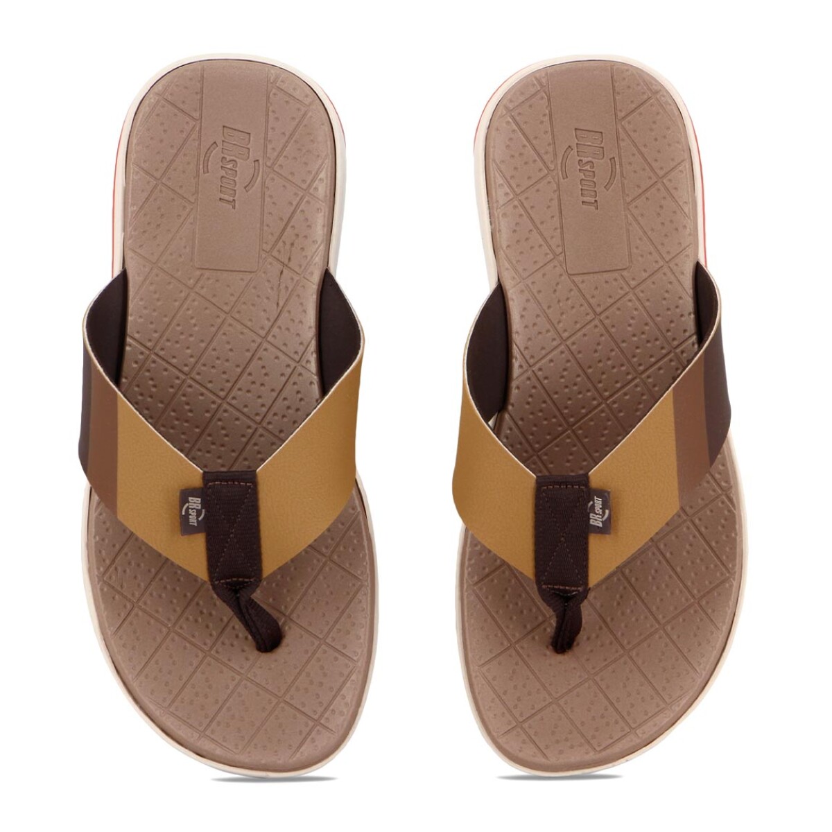Br Sport Ojota Casual - Caramelo-camel 