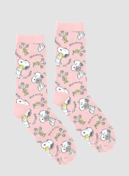 Medias individuales dama media caña floral snoopy Variante 26