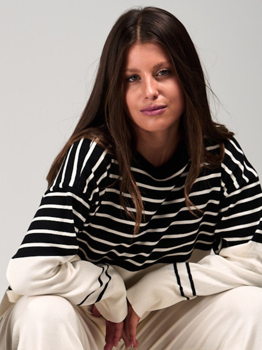 Buzo dama tejido slowly - Off White 