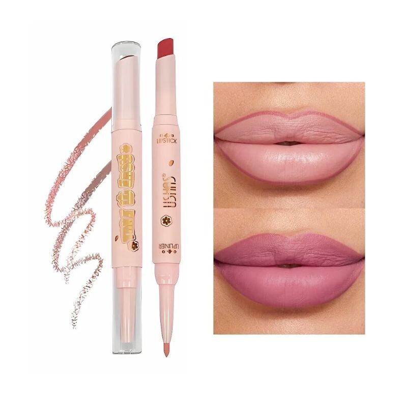 Ushas - Lápiz Labial + Delineador Labial Mate 2 En 1 01