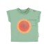 SS24.JRS2422B.k Remera Verde Con Estampado De Círculos Multicolores 3 Años Piupiuchick