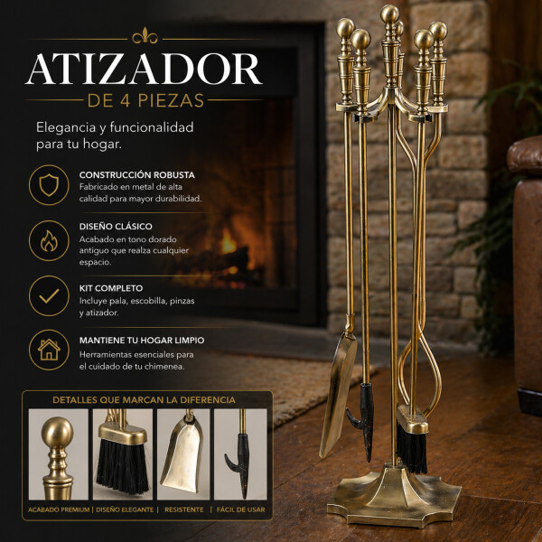 Atizador Kassel 15a 5 Piezas ATIZADOR KASSEL 15A 5 PIEZAS AG171 70807