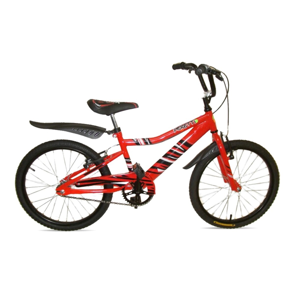 Bicicleta para Niños Peretti Modelo Cros Rodado 20 en Acero - Rojo 