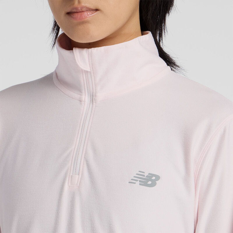 Buzo New Balance Sport Essentials Space Dye Rosado