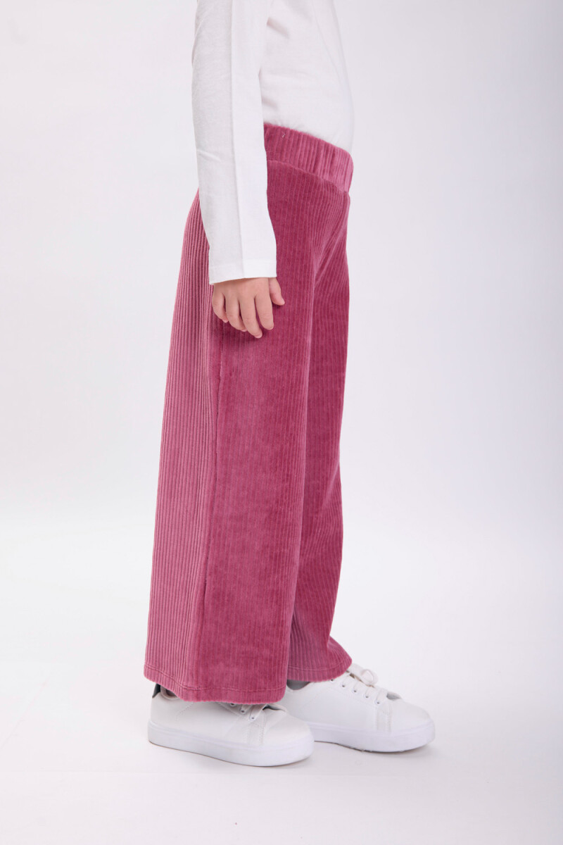 Pantalón pana ancho Bordó