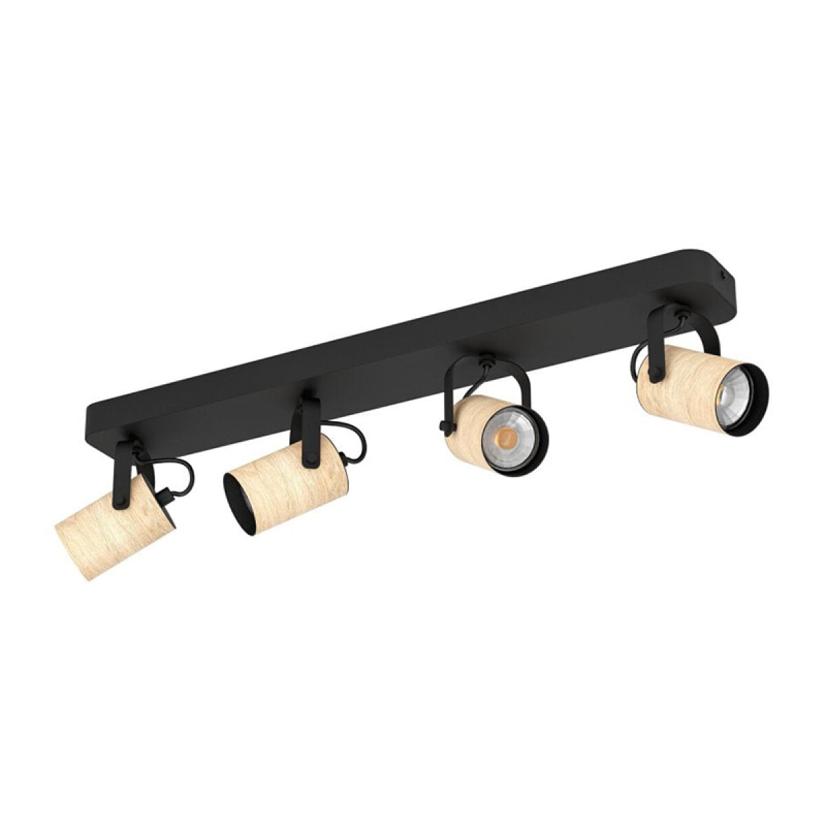 Lámpara de techo pant. simil madera 4xGU10 CAYUCA - EG4248 