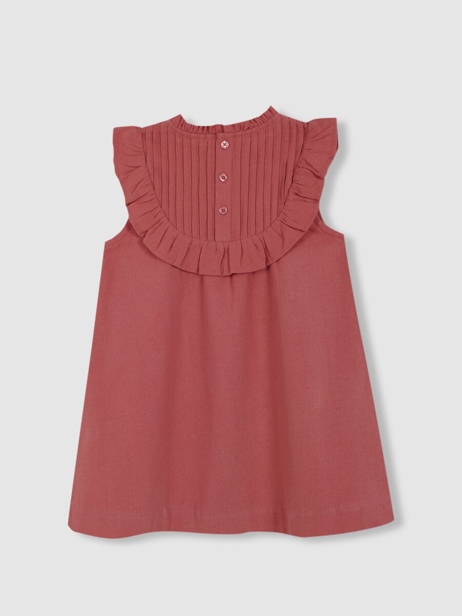 Vestido De Jaretas Rosa