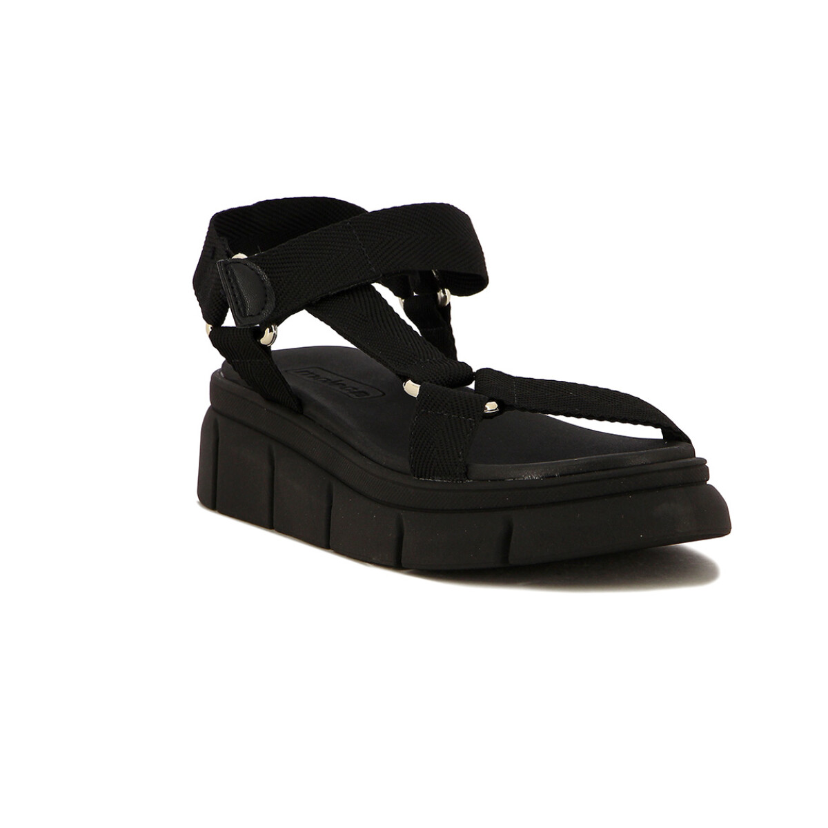 Moleca Sandalia Casual C/plataforma - Negro 