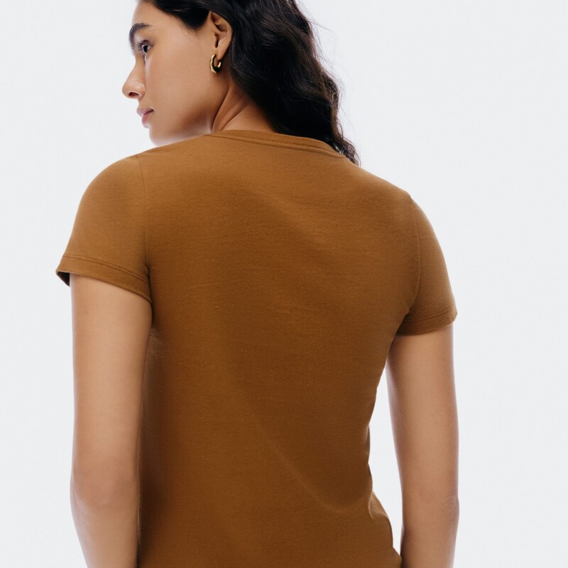 BLUSA MM FEM MARROM ESCURO