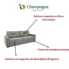 SOFA 2 CUERPOS - TAPIZADO TELA PET FRIENDLY MARRÓN CLARO SOFA 2 CUERPOS - TAPIZADO TELA PET FRIENDLY MARRÓN CLARO
