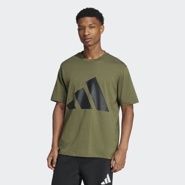 Remera Adidas Essentials Big Logo Verde
