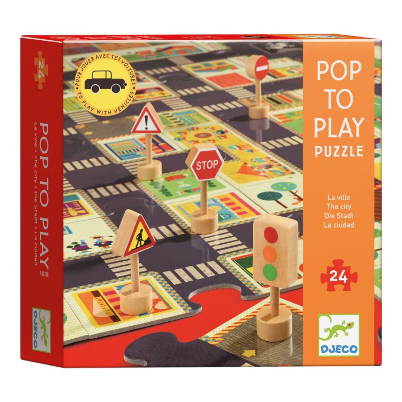 Puzzle Pop To Play La Ciudad Djeco Puzzle Pop To Play La Ciudad Djeco