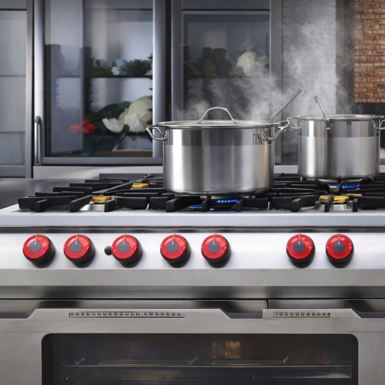 OLLA EMPRESARIAL PROFESIONAL TRAMONTINA 28CM 15.7LTS PLATEADO