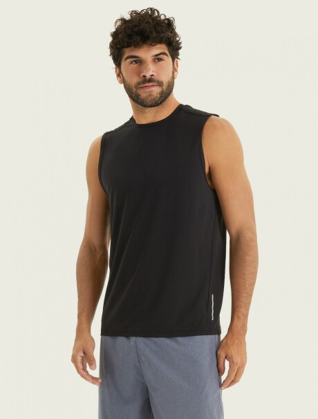 MUSCULOSA DEPORTIVA NEGRO