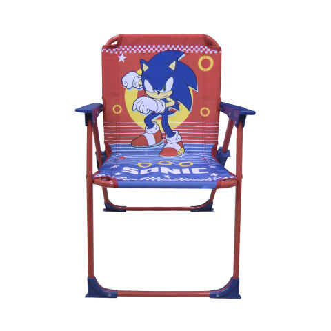 Silla Playa Infantil Sonic Plegable Con Seguro ROJO