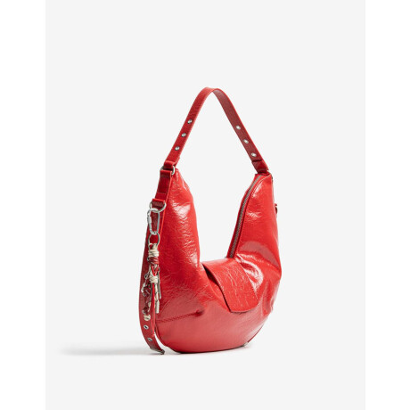 Cartera Saca Con Charm Rojo Cereza