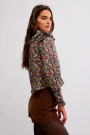 PRINTED DAYBREAK BLOUSE Negro