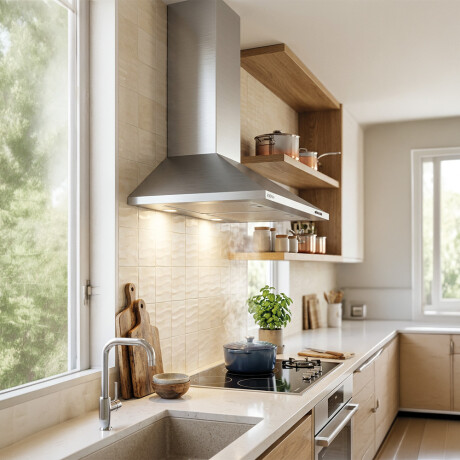 campana extractora xion acero inox 60cm COLOR UNICO