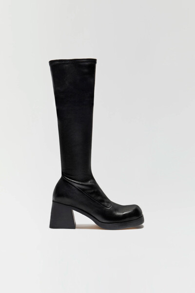 Hedy Clack Stretch Tall Boots Black