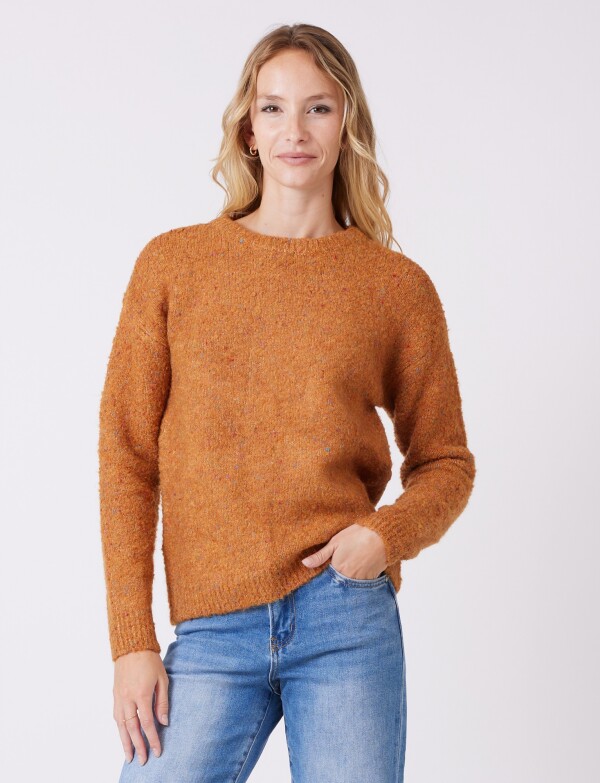 Buzo Lana Melange TERRACOTA