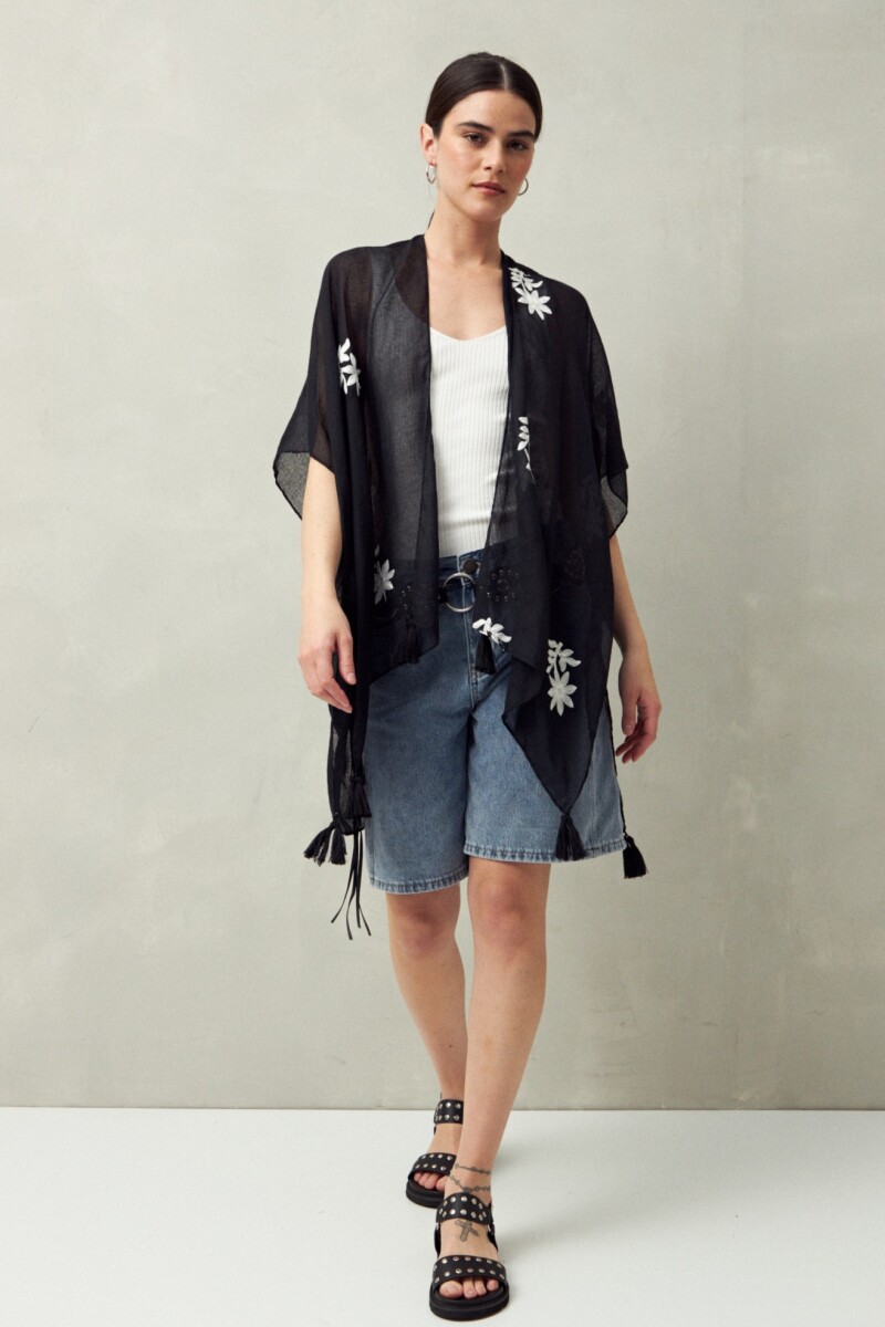 PONCHO ARTEMAS Negro