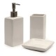 Set x3 piezas de baño en cerámica BLANCO