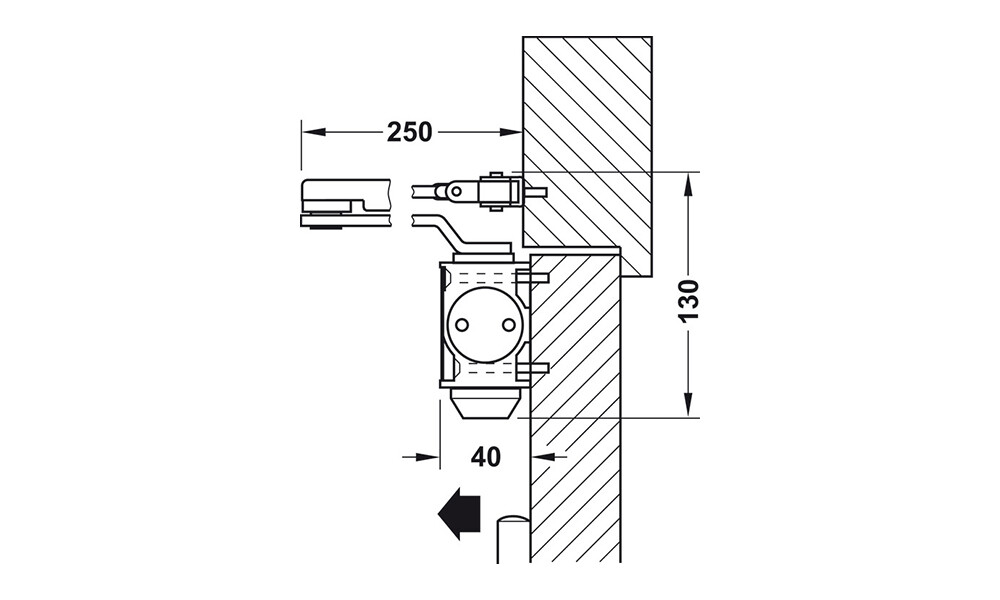 Cierra puerta c/retención 90º.931.84.639 Cierra Puerta C/retención 90º.931.84.639