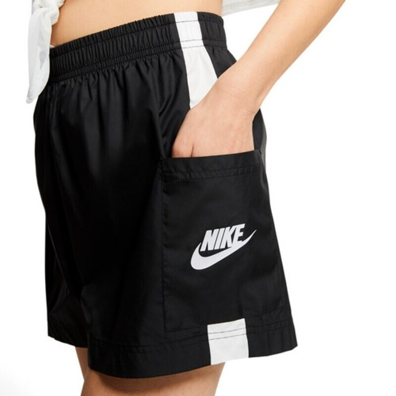 SHORTS NIKE M NSW TEE CLUB ESSENTIALS VIOLET Mujer Negro-blanco