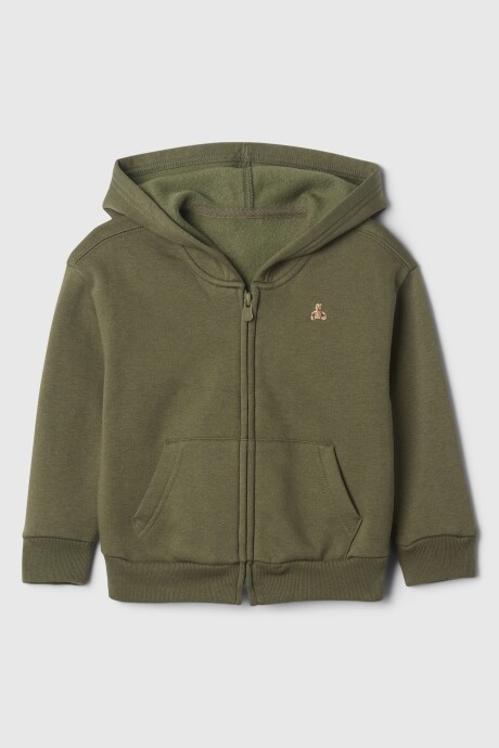 Canguro Con Cierre Logo Brannan Toddler Niño Army Jacket Green
