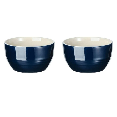 Set 2 Bowls Ceramica Bergner Blue