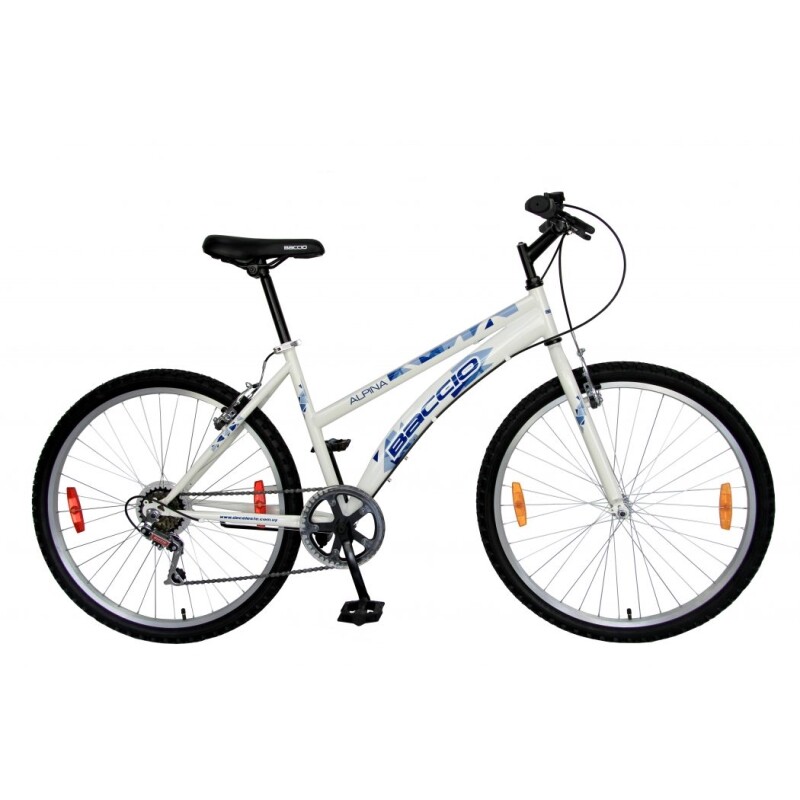 Bicicleta Baccio R.26 Dama Alpina Mtb Blanco/turquesa/verde