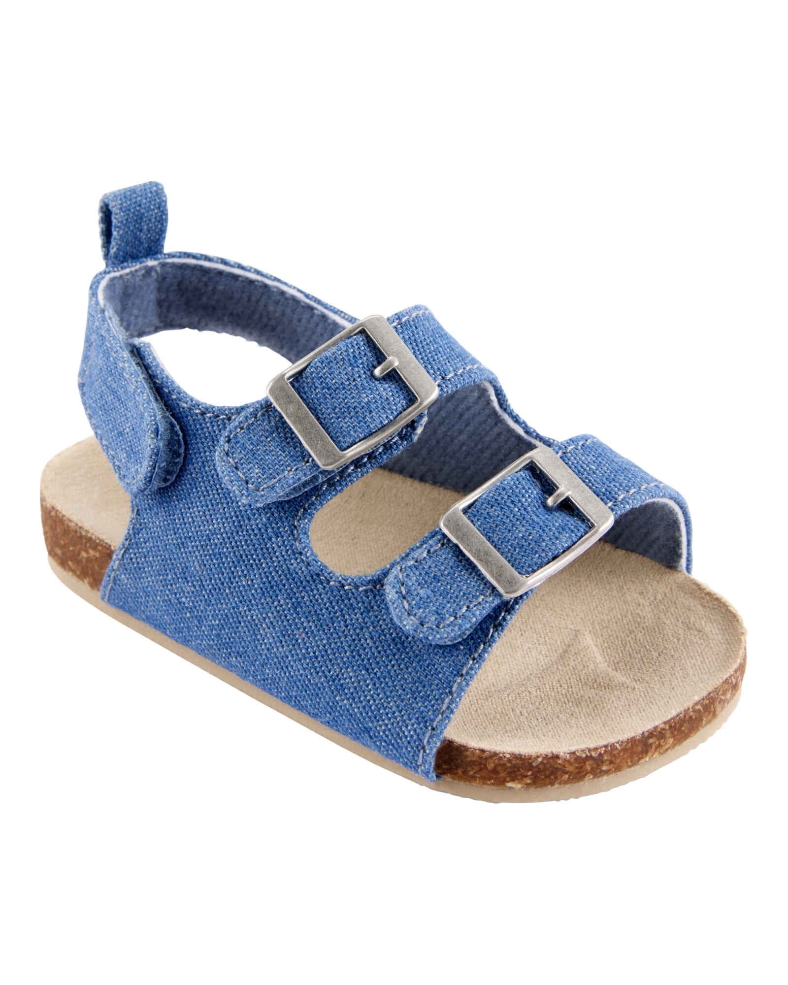 Sandalias de bebé, con velcro, chambray Sin color
