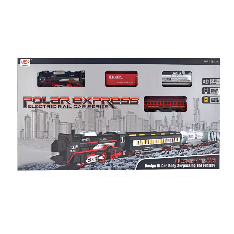 Set Tren Expreso Polar Con Accesorios Set Tren Expreso Polar Con Accesorios