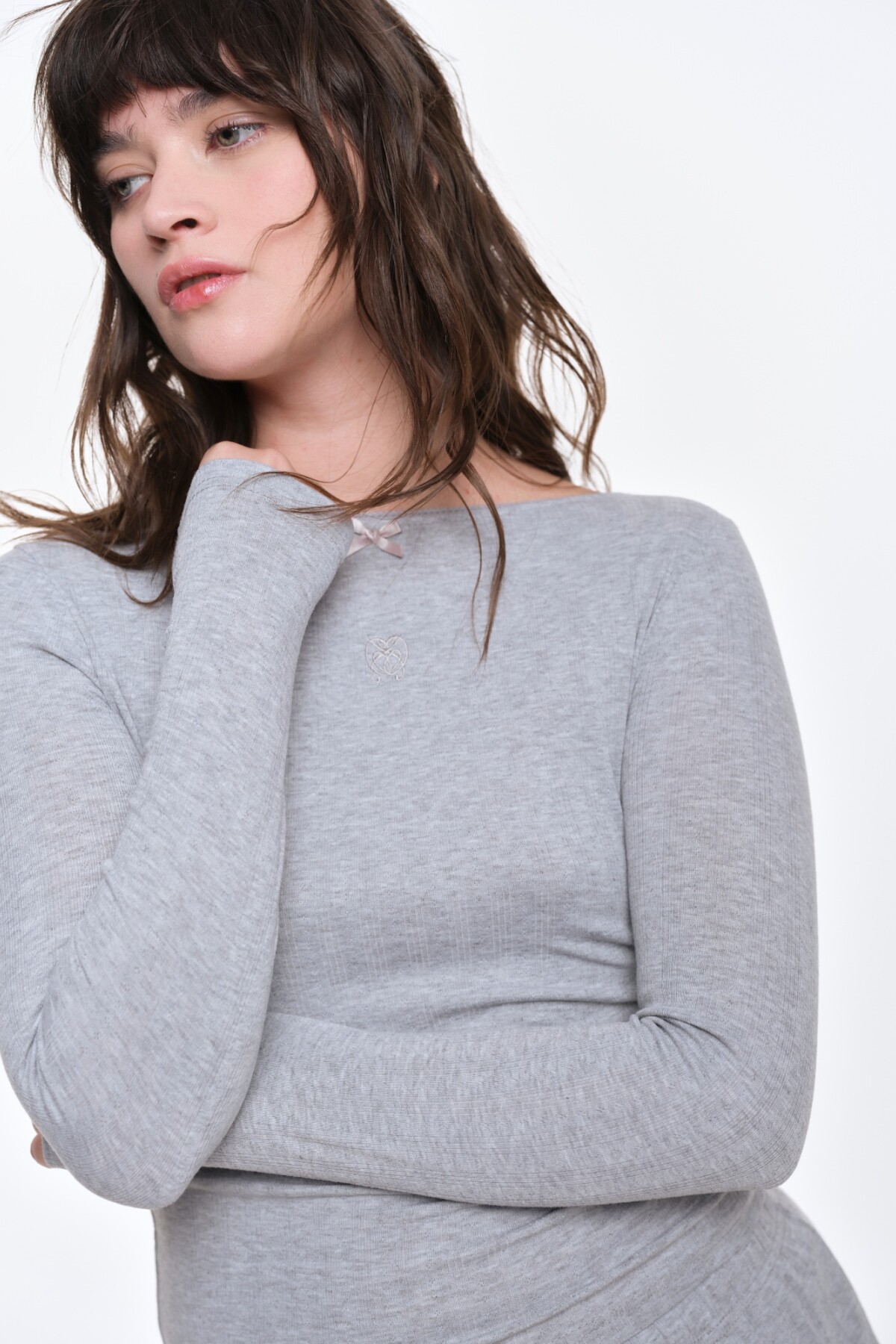 Remera Keswick Gris Melange