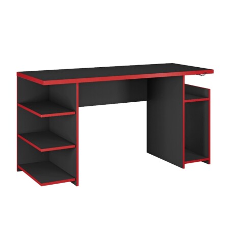 ESCRITORIO GAMER PARA PC LAPTOP COMPUTADORA TAPA 25 MM ROJO