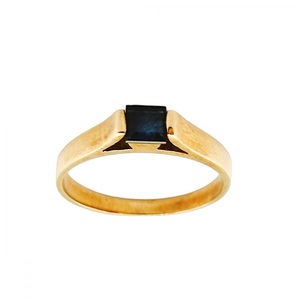 Anillo Solitario-Oro Bajo-Piedra Zafiro-AN8120 conpiedra