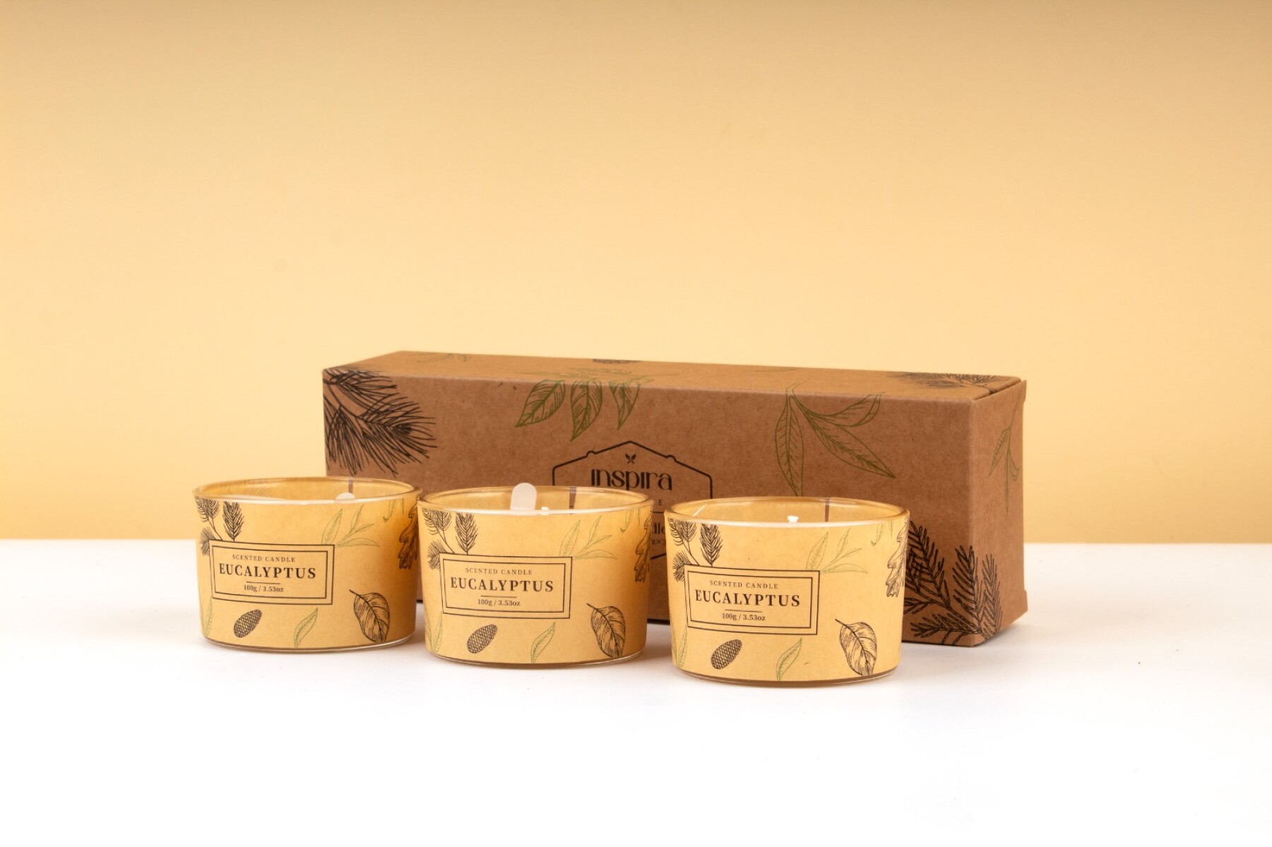 SET 3 VELAS EUCALIPTUS 