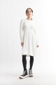 Vestido tejido manga larga CRUDO