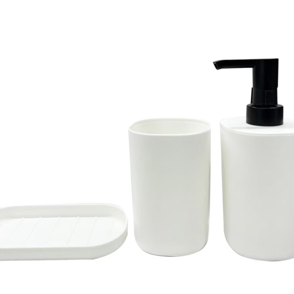 Set accesorios de baño blanco