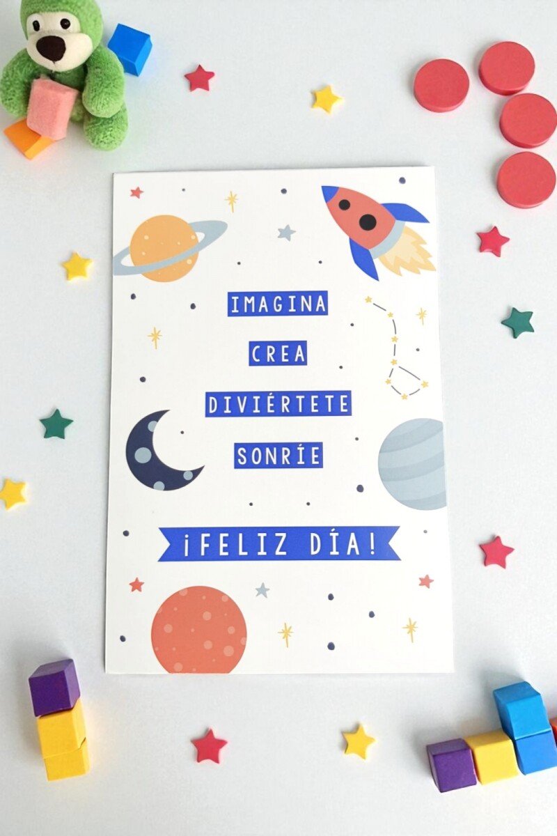 Tarjeta día del niño 10x15 - DISEÑO 5 