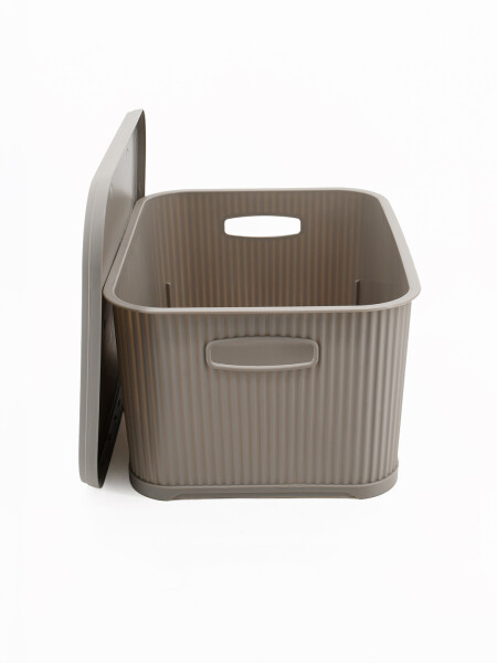 CAJA ORGANIZADORA CON TAPA BEIGE