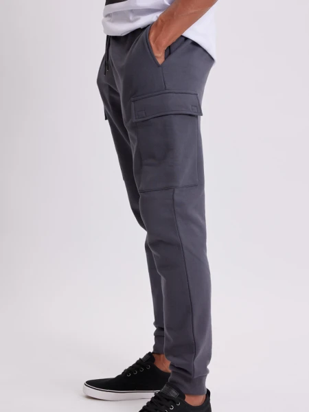 Pantalón deportivo jogger básico Gris Oscuro