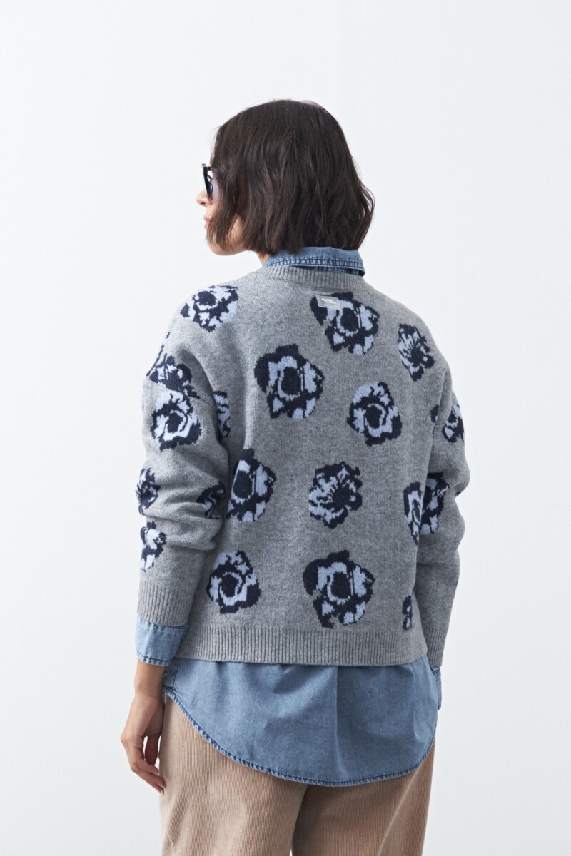 CARDIGAN COSME Gris Melange