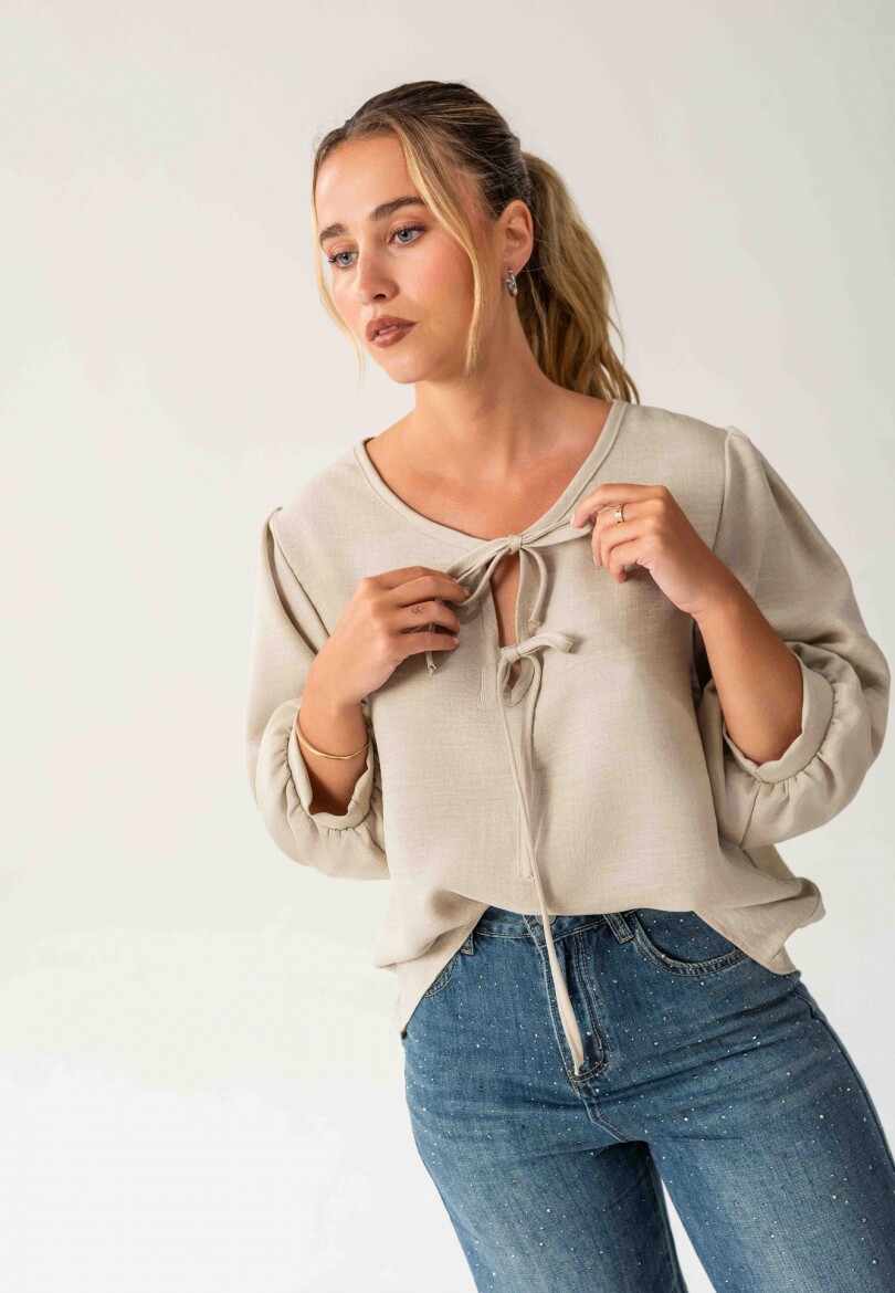 Blusa Aina Beige