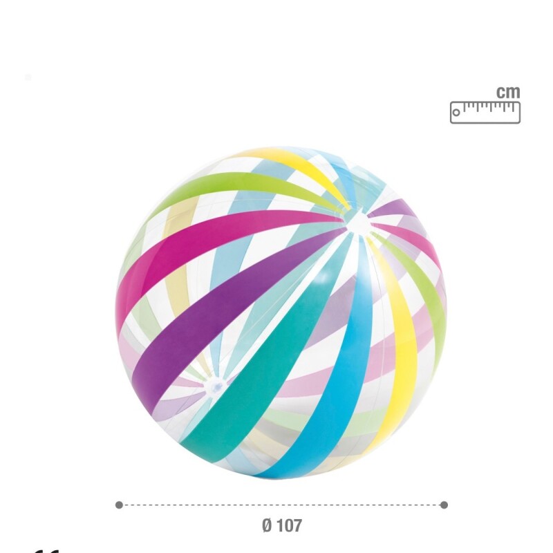 INTEX PELOTA JUMBO INFLABLE GIGANTE DIAMETRO 107 CMS Intex Pelota Jumbo Inflable Gigante Diametro 107 Cms
