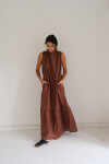 Queens Cup Dress Chocolate