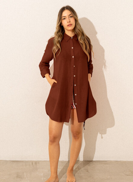 CAMISOLA LIGHT TROPIC MARRON