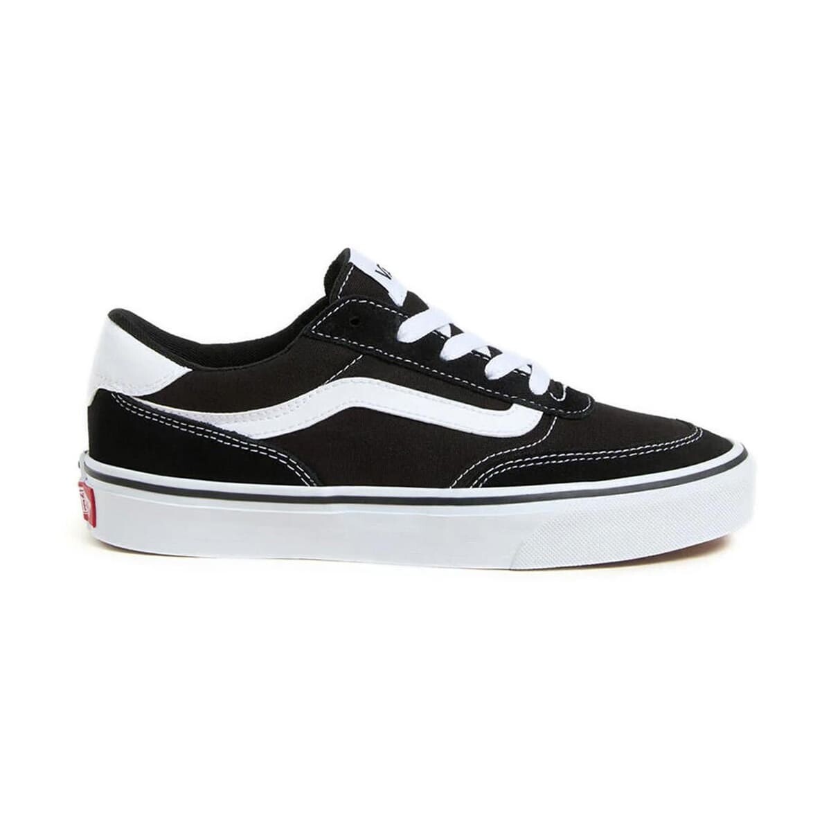 Championes Vans Brooklyn LS de Mujer - VN000D7UBZW1 - Negro-blanco 